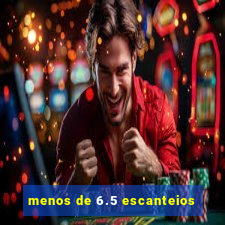 menos de 6.5 escanteios